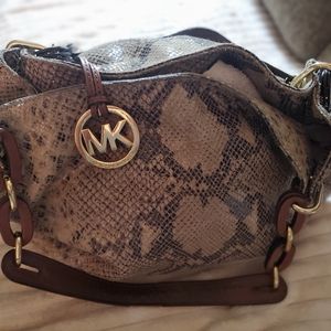 Michael Kors large python hobo  bag